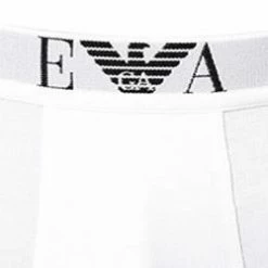 Neu 🔥 EMPORIO ARMANI Trunk Doppelpack 111210/CC715/04710 Trunks, Baumwoll-Stretch, Weiß 🌟 -Wäsche Verkaufsladen 113557 norm2