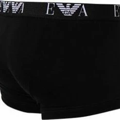Coupon 👍 EMPORIO ARMANI Trunk Doppelpack 111210/CC715/07320 Trunks, Baumwoll-Stretch, Schwarz 🛒 -Wäsche Verkaufsladen 113558 norm3