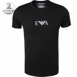 Rabatt 🌟 EMPORIO ARMANI CNeck T-Shirt DP 111267/CC715/07320 T-Shirts, Baumwolle, Schwarz ✨