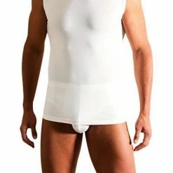 Aktion 💯 Novila Stretch Cotton Under-Shirt 8035/01/1 Tanktop, Baumwoll-Stretch, Weiß 🎉