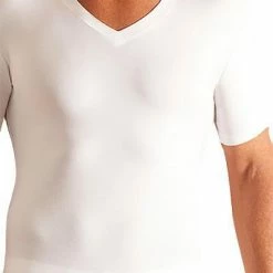 Angebote 👏 Novila Stretch Cotton V-Shirt 8035/05/1 T-Shirt, Baumwoll-Stretch, Weiß 😉