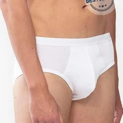 Am billigsten 🛒 Mey NOBLESSE Men-Slip o.E. weiß 2812/101 Pima Baumwolle ⭐