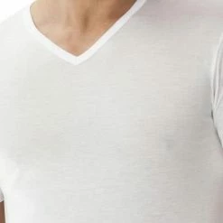 Auslauf ⌛ Zimmerli Royal Classic V-Shirt 252/8122 T-Shirt , Baumwolle mercerisiert, Weiß , Weiß 😍 -Wäsche Verkaufsladen 120652 norm2