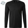 Billig 🎉 RAGMAN T-Shirt 482180/009 Longsleeve, Body Fit, Pima Baumwolle, Schwarz 🎉