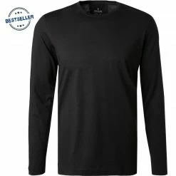 Billig 🎉 RAGMAN T-Shirt 482180/009 Longsleeve, Body Fit, Pima Baumwolle, Schwarz 🎉