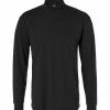 Schlussverkauf 😀 RAGMAN Longsleeve 400160/009 Stehkragenshirt, Baumwolle, Schwarz 😀