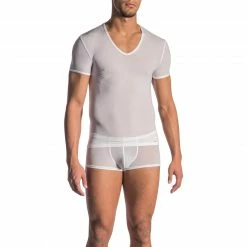 Beste Bewertungen von 🤩 Olaf Benz RED0965 V-Neck (Low) 106024/1000 T-Shirt, Mikrofaser, Weiß, White 🔥