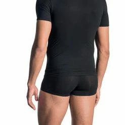 Budget ✔️ Olaf Benz RED0965 V-Neck (Low) 106024/8000 T-Shirt, Mikrofaser, Schwarz, Black 🎁 -Wäsche Verkaufsladen 145678 norm2