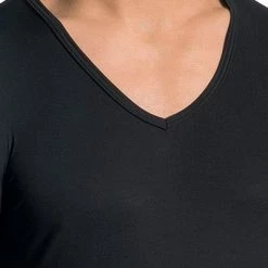 Budget ✔️ Olaf Benz RED0965 V-Neck (Low) 106024/8000 T-Shirt, Mikrofaser, Schwarz, Black 🎁 -Wäsche Verkaufsladen 145678 norm3