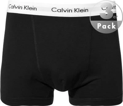 Besorgen 🌟 Calvin Klein Underwear Calvin Klein COTTON STRETCH 3er Pack U2662G/001 Trunks, Baumwolle, Schwarz, Schwarz-weiss 👍 2 Besorgen 🌟 Calvin Klein Underwear Calvin Klein COTTON STRETCH 3er Pack U2662G/001 Trunks, Baumwolle, Schwarz, Schwarz-weiss 👍 – Bild 2
