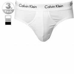 Coupon 😀 Calvin Klein Underwear Calvin Klein COTTON STRETCH 3er Pack U2661G/998 Slips, Baumwolle, Weiß-grau-schwarz, Weiss-schwarz-grau 💯