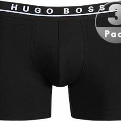 Bestes Angebot ⭐ BOSS Boxer Brief 3er Pack 50325404/001 Trunks, Baumwoll-Stretch, Schwarz, Black ⭐ -Wäsche Verkaufsladen 153851 norm