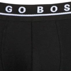 Bestes Angebot ⭐ BOSS Boxer Brief 3er Pack 50325404/001 Trunks, Baumwoll-Stretch, Schwarz, Black ⭐ -Wäsche Verkaufsladen 153851 norm2