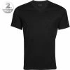 Blitzangebot 🔥 BOSS V-Shirt 2er Pack black 50325401/001 T-Shirts, Loose Fit, Baumwolle, Schwarz ✔️