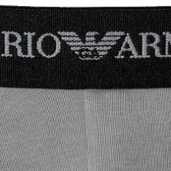 Brandneu ❤️ EMPORIO ARMANI Brief 2Pack 111321/CC717/03320 Slips, Baumwoll-Stretch, Schwarz-grau 🤩 -Wäsche Verkaufsladen 178884 norm3