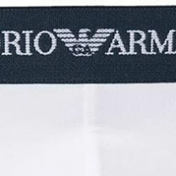 Brandneu 🧨 EMPORIO ARMANI Brief 2Pack 111321/CC717/10410 Slips, Baumwoll-Stretch, Weiß-navy, Weiß-blau 🔔 -Wäsche Verkaufsladen 178885 norm2