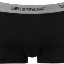 Rabatt ⭐ EMPORIO ARMANI Trunk 2Pack 111210/CC717/03320 Trunks, Baumwoll-Stretch, Schwarz-grau ✔️ -Wäsche Verkaufsladen 178887 norm2