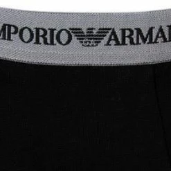 Rabatt ⭐ EMPORIO ARMANI Trunk 2Pack 111210/CC717/03320 Trunks, Baumwoll-Stretch, Schwarz-grau ✔️ -Wäsche Verkaufsladen 178887 norm3