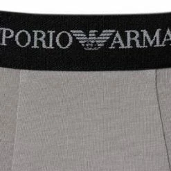 Rabatt ⭐ EMPORIO ARMANI Trunk 2Pack 111210/CC717/03320 Trunks, Baumwoll-Stretch, Schwarz-grau ✔️ -Wäsche Verkaufsladen 178887 norm4