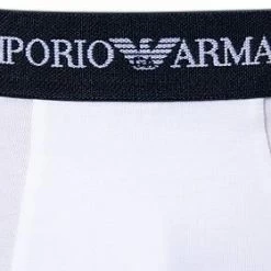 Top 10 🔥 EMPORIO ARMANI Trunk 2Pack 111210/CC717/10410 Trunks, Baumwoll-Stretch, Dunkelblau-weiß, Weiß-blau 🌟 -Wäsche Verkaufsladen 178888 norm4