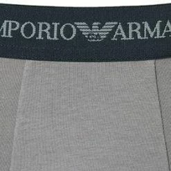 Angebote 😍 EMPORIO ARMANI Trunk 2Pack 111210/CC717/13742 Trunks, Baumwoll-Stretch, Mittelgrau-nachtblau, Grau-blau ❤️ -Wäsche Verkaufsladen 178889 norm3