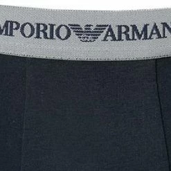 Angebote 😍 EMPORIO ARMANI Trunk 2Pack 111210/CC717/13742 Trunks, Baumwoll-Stretch, Mittelgrau-nachtblau, Grau-blau ❤️ -Wäsche Verkaufsladen 178889 norm4