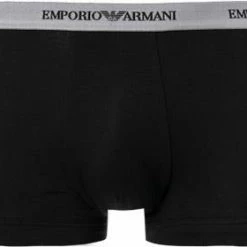 Neu 🥰 EMPORIO ARMANI Trunk 3er Pack 111357/CC717/02910 Trunks, Baumwoll-Stretch, Weiß-grau-schwarz, Weiß-schwarz-grau 🎁 -Wäsche Verkaufsladen 178890 norm3