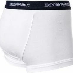 Neu 🥰 EMPORIO ARMANI Trunk 3er Pack 111357/CC717/02910 Trunks, Baumwoll-Stretch, Weiß-grau-schwarz, Weiß-schwarz-grau 🎁 -Wäsche Verkaufsladen 178890 norm7