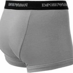 Neu 🥰 EMPORIO ARMANI Trunk 3er Pack 111357/CC717/02910 Trunks, Baumwoll-Stretch, Weiß-grau-schwarz, Weiß-schwarz-grau 🎁 -Wäsche Verkaufsladen 178890 norm8