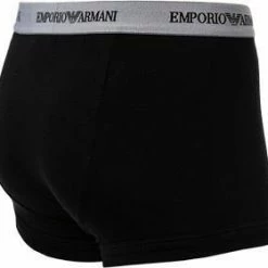 Neu 🥰 EMPORIO ARMANI Trunk 3er Pack 111357/CC717/02910 Trunks, Baumwoll-Stretch, Weiß-grau-schwarz, Weiß-schwarz-grau 🎁 -Wäsche Verkaufsladen 178890 norm9