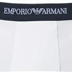 Schlussverkauf 🎁 EMPORIO ARMANI Trunk 3er Pack 111357/CC717/00110 Trunks, Baumwoll-Stretch, Weiß ✔️ -Wäsche Verkaufsladen 187401 norm2