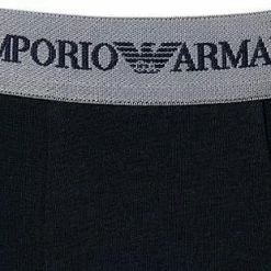 Rabatt ❤️ EMPORIO ARMANI Boxer 2er Pack 111268/CC717/13742 Trunks, Baumwoll-Stretch, Schwarz-grau, Grau-blau 🤩 -Wäsche Verkaufsladen 189168 norm3