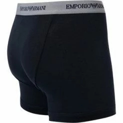 Rabatt ❤️ EMPORIO ARMANI Boxer 2er Pack 111268/CC717/13742 Trunks, Baumwoll-Stretch, Schwarz-grau, Grau-blau 🤩 -Wäsche Verkaufsladen 189168 norm5