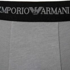 Billig 👏 EMPORIO ARMANI Boxer 2er Pack 111268/CC717/03320 Trunks, Baumwoll-Stretch, Schwarz-grau 🎉 -Wäsche Verkaufsladen 189169 norm3