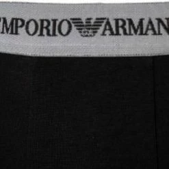 Billig 👏 EMPORIO ARMANI Boxer 2er Pack 111268/CC717/03320 Trunks, Baumwoll-Stretch, Schwarz-grau 🎉 -Wäsche Verkaufsladen 189169 norm4
