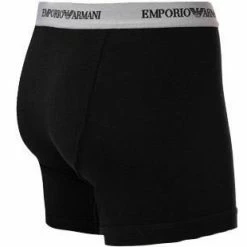Billig 👏 EMPORIO ARMANI Boxer 2er Pack 111268/CC717/03320 Trunks, Baumwoll-Stretch, Schwarz-grau 🎉 -Wäsche Verkaufsladen 189169 norm6