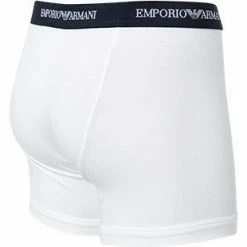 Beste Bewertungen von 😉 EMPORIO ARMANI Boxer 2er Pack 111268/CC717/10410 Trunks, Baumwoll-Stretch, Weiß-navy, Weiß-blau 💯 -Wäsche Verkaufsladen 189170 norm5