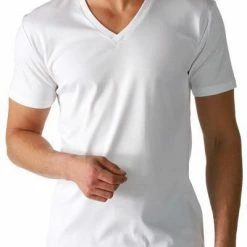Beste Bewertungen von ❤️ Mey CLUB V-Neck 👚 Shirt 46507/101 T-Shirt, Baumwoll-Stretch, Weiß ⌛