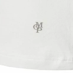 Aktion 🧨 Marc O'Polo 👚 Shirt Crew-Neck 149803/100 T-Shirts, Baumwoll-Stretch, Weiß, White 👍 -Wäsche Verkaufsladen 219817 norm3