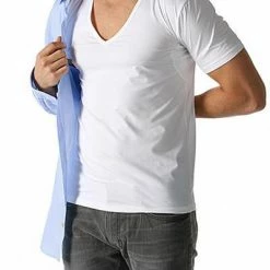 Besorgen 🧨 MEY Drunterhemd V-Neck Regular Fit 46038/101 Baumwolle COOLMAX®, Weiß, White ❤️ -Wäsche Verkaufsladen 220955 norm3