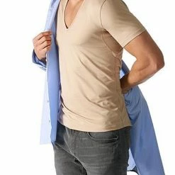 Bestes Angebot 🔔 MEY Drunterhemd V-Neck Regular Fit 46038/111 Baumwolle COOLMAX®, Skin, Light skin 🎉 -Wäsche Verkaufsladen 220956 norm3