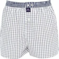 Besorgen 😀 MC ALSON Boxer-Shorts 0224/weiß-blau Boxershorts, Baumwolle, Weiß-blau kariert ⭐