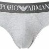 Beste Bewertungen von 💯 EMPORIO ARMANI Brief 111285/CC729/00048 Slip, Baumwoll-Stretch, Hellgrau meliert, Grau 👍