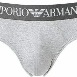 Beste Bewertungen von 💯 EMPORIO ARMANI Brief 111285/CC729/00048 Slip, Baumwoll-Stretch, Hellgrau meliert, Grau 👍