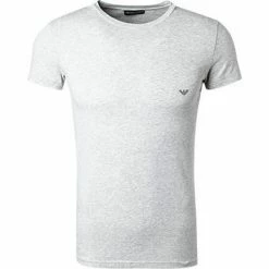 Blitzangebot 😀 EMPORIO ARMANI T-Shirt 111035/CC729/00048 Baumwolle, Hellgrau meliert, Grau 🎉