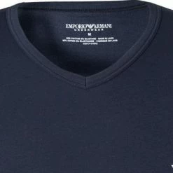 Am billigsten ⌛ EMPORIO ARMANI V-Neck 2er Pack 111512/CC717/10410 T-Shirts, Baumwolle, Weiß-navy, Weiß 🧨 -Wäsche Verkaufsladen 229191 norm4