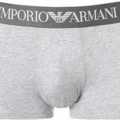 Budget 🥰 EMPORIO ARMANI Trunk 111389/CC729/00048 Baumwoll-Stretch, Hellgrau meliert, Grau 👍