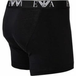 Besorgen 🥰 EMPORIO ARMANI Boxer 2er Pack 111284/CC715/07320 Trunks, Baumwoll-Stretch, Schwarz ✔️ -Wäsche Verkaufsladen 229230 norm3