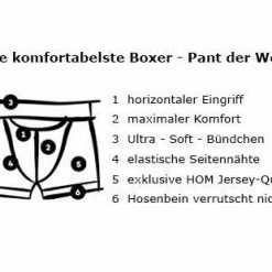 Coupon ❤️ HOM HO1 Long Boxer Brief 359519/0003 Trunk mit Eingriff, Baumwolle, Weiß, White 🔔 -Wäsche Verkaufsladen 233772 norm3