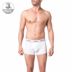 Top 10 ❤️ Strellson 3er Pack Shorts 531101/10 Trunks, Baumwoll-Stretch, Weiß, White ⌛